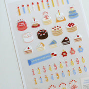 Cake Is Here Sticker Sheet by Suatelier