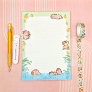 Chill Capy Memo Block Double Sided - A5 Letter Paper - Papertail Fox
