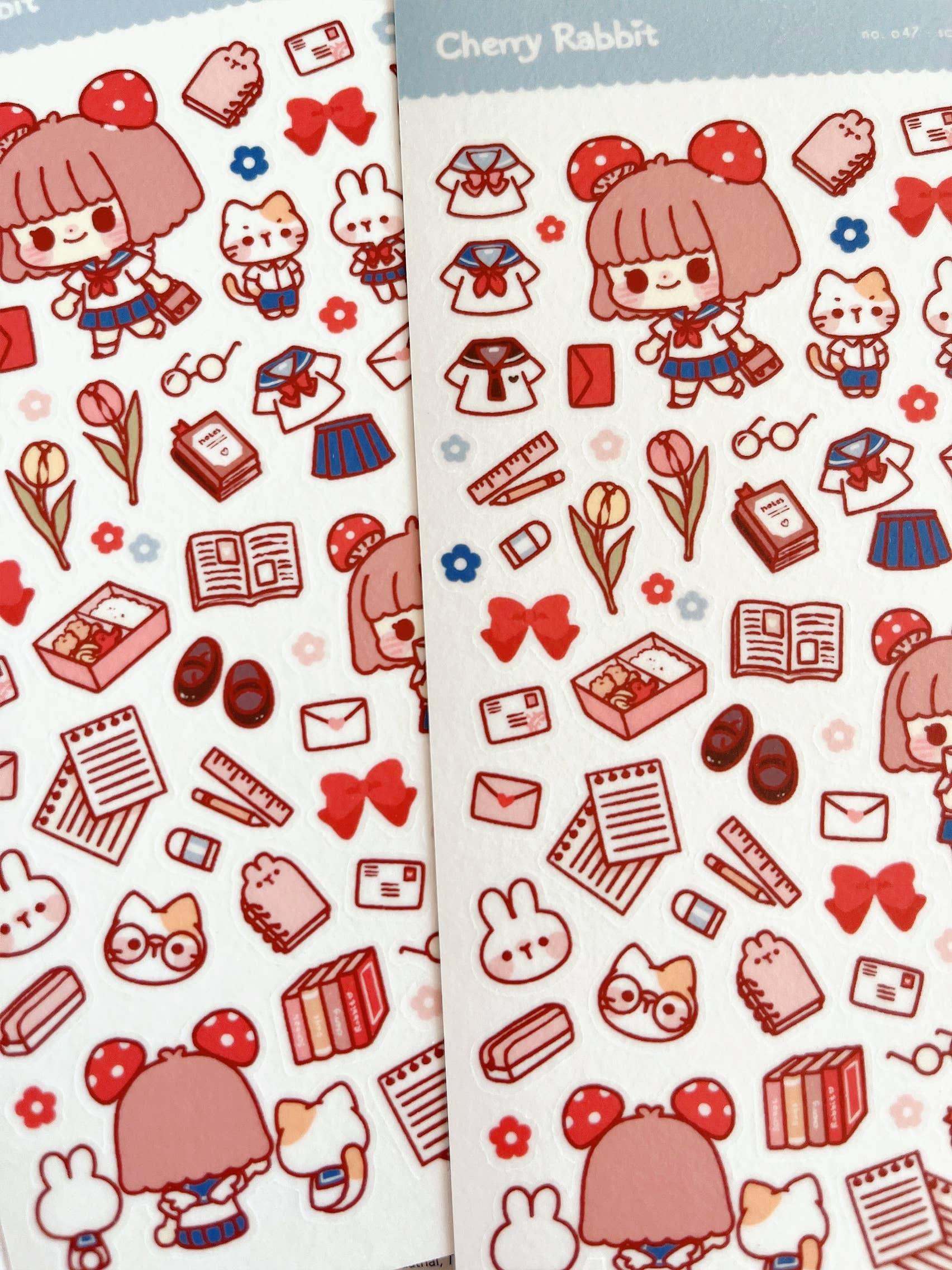 School Days Sticker Sheet no.047 - Papertail Fox