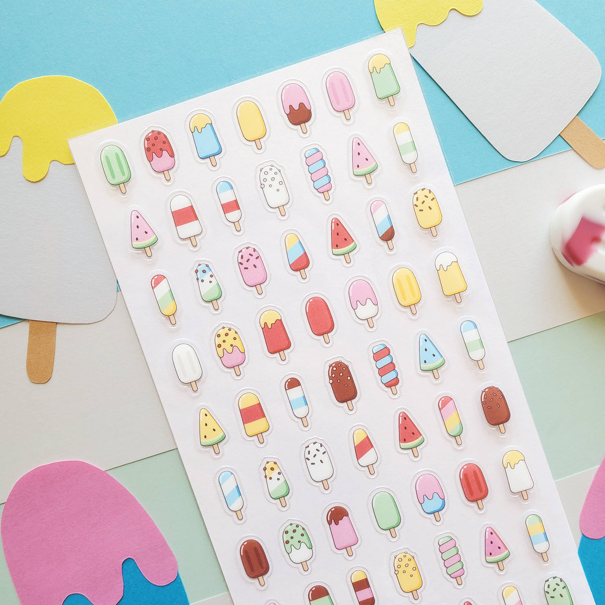 Popsicle Party Sticker Sheet | Stickii