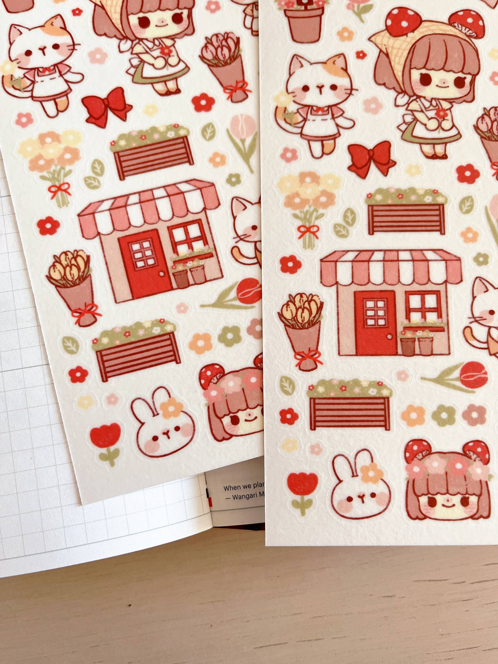 Flower Shop Sticker Sheet no.059 by Cherry Rabbit | Papertail Fox