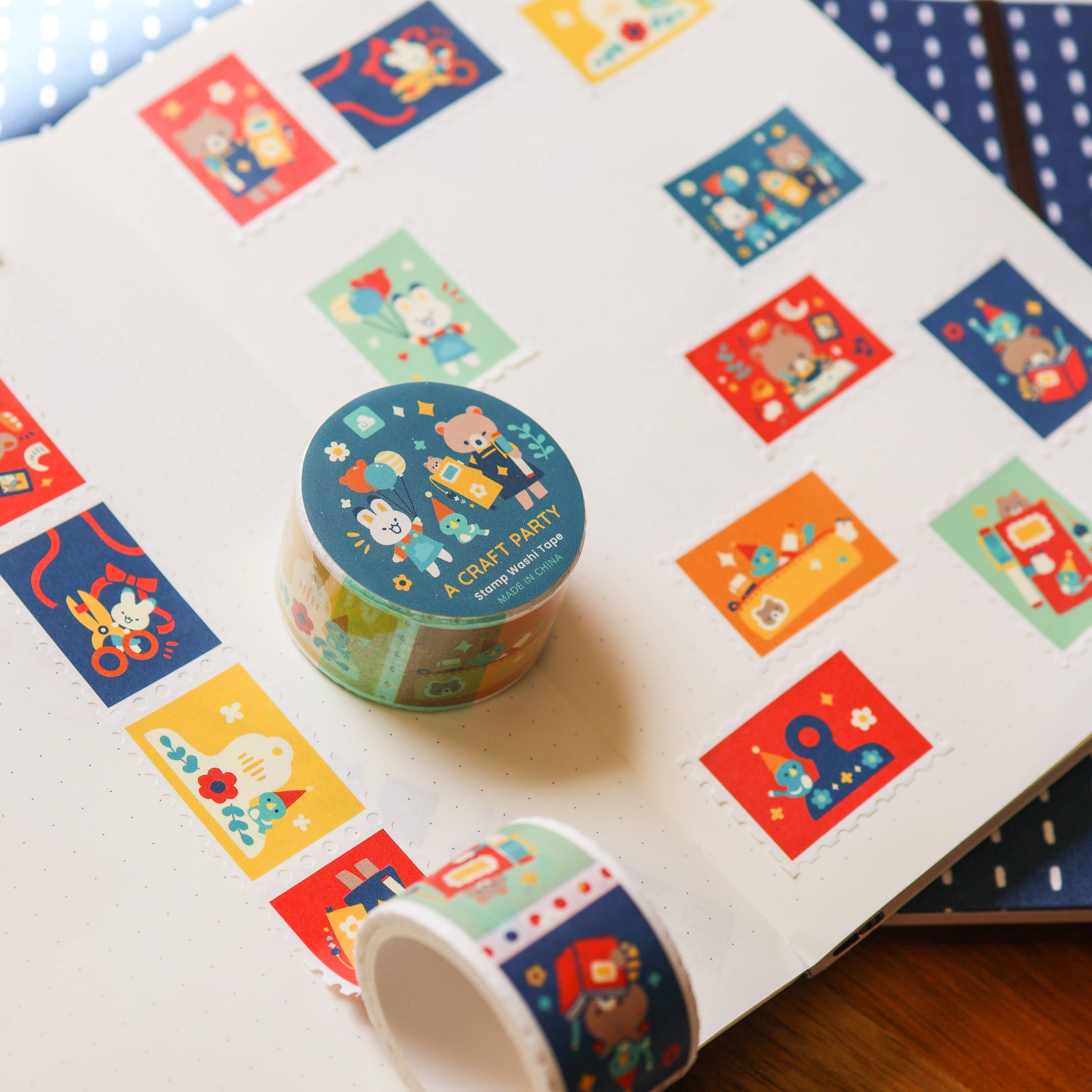 Thousand Skies A Craft Party Stamp Washi Tape - 25mm
