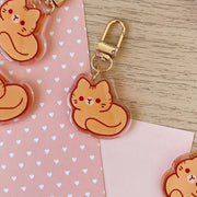 Ginger Cat Loaf Keychain