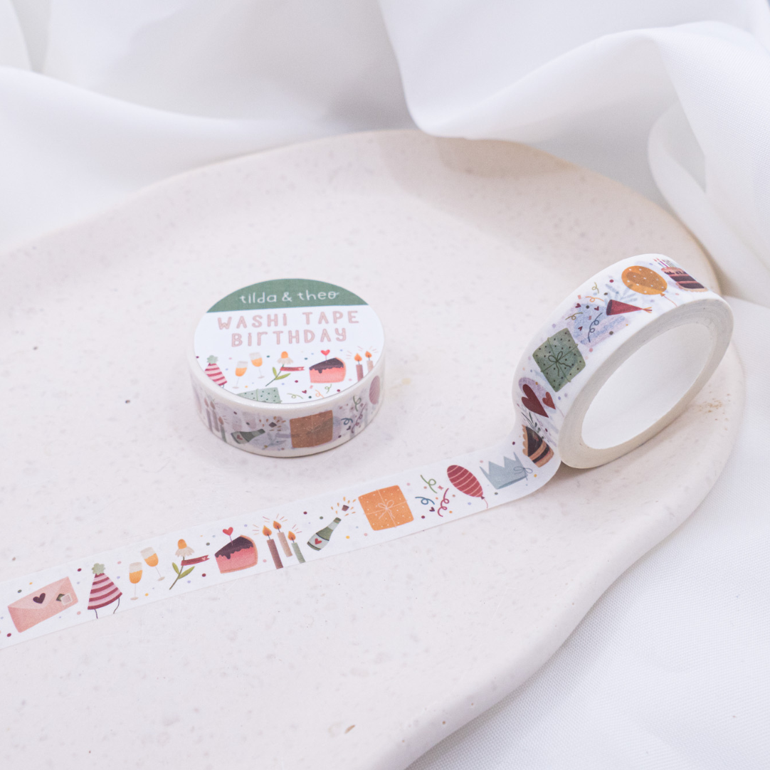 Birthday Washi Tape | Tilda & Theo