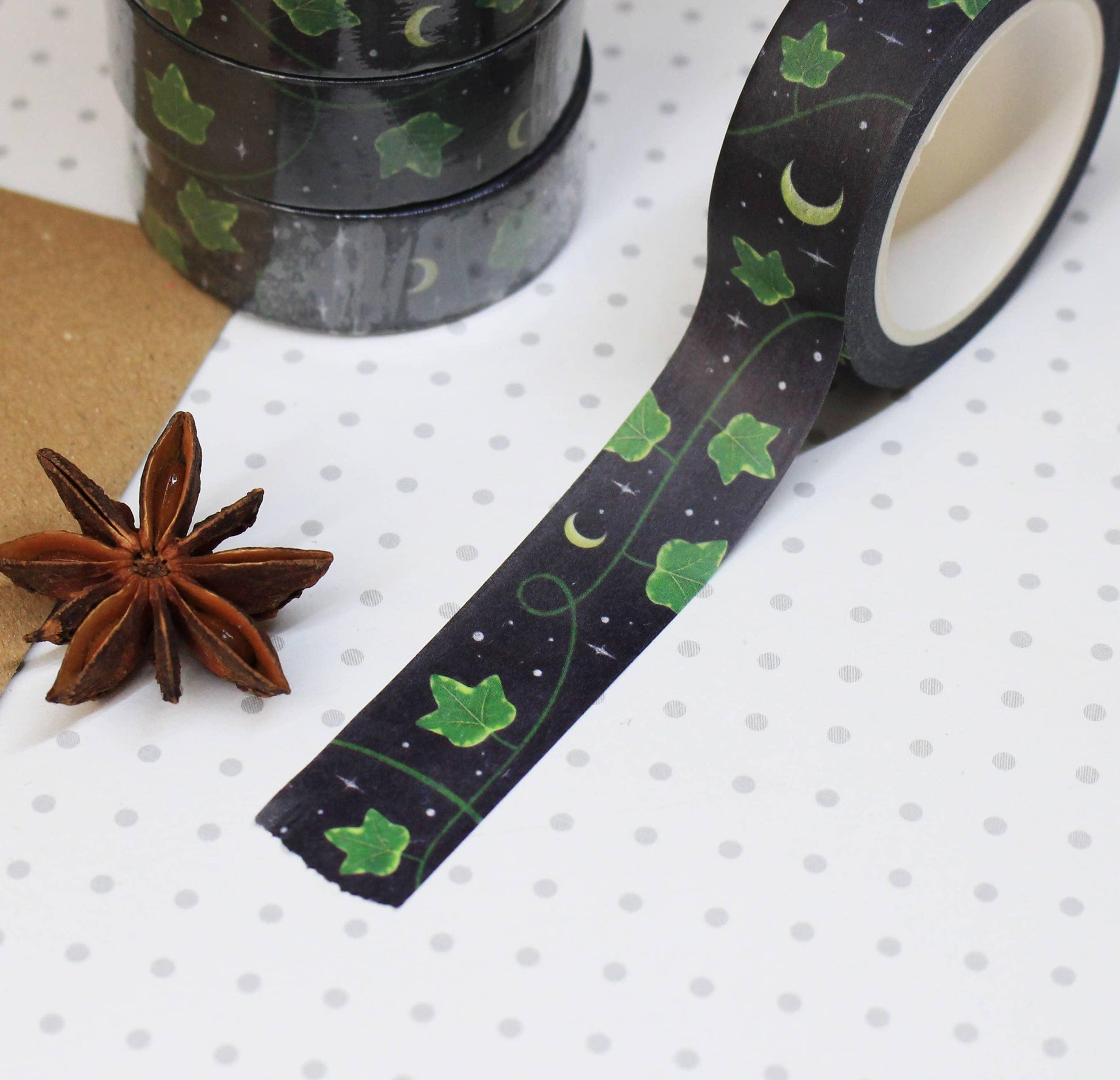 Midnight Ivy Washi Tape | Ellis Woolley Illustration - Papertail Fox