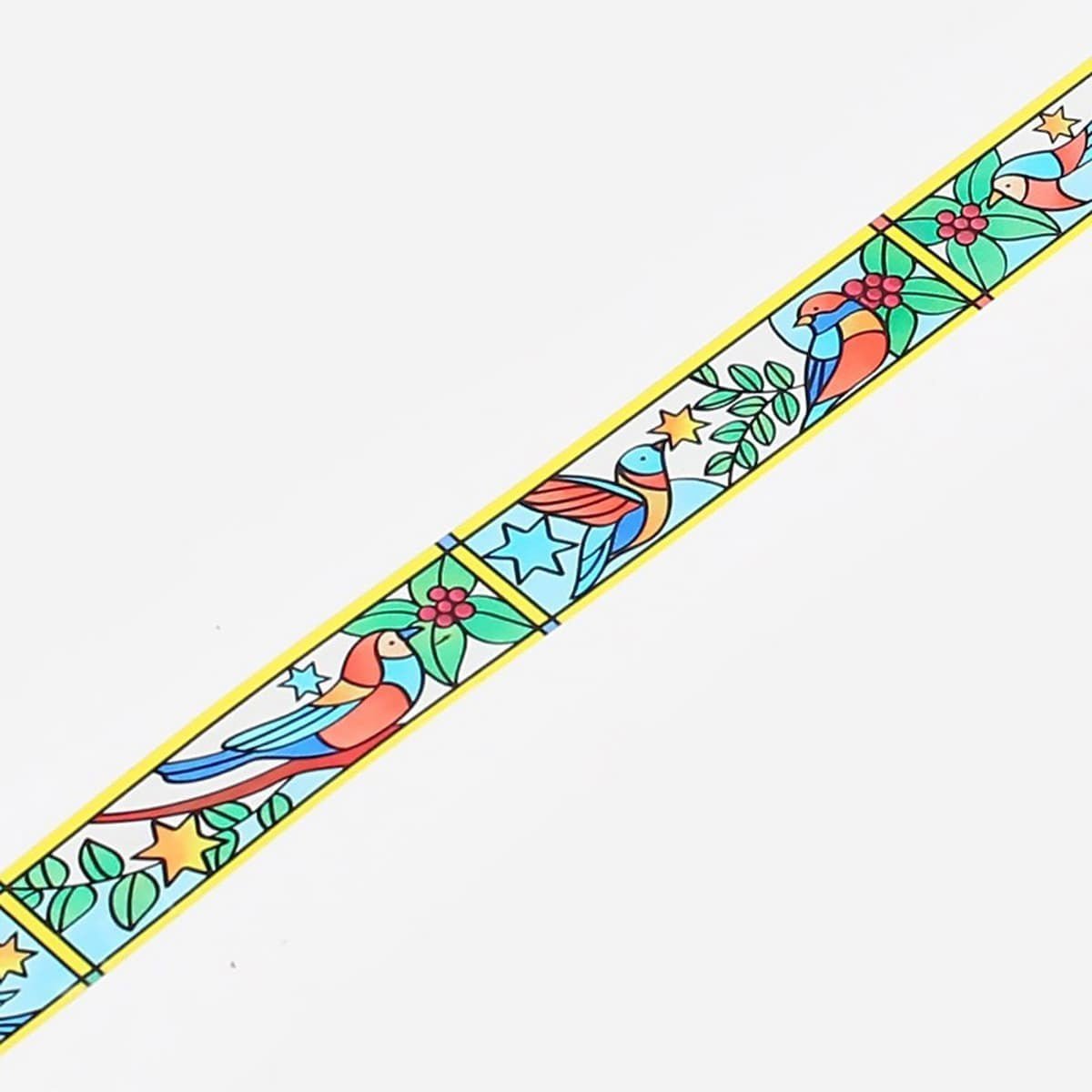 Stained Glass Clear Tape - Bird and Plant