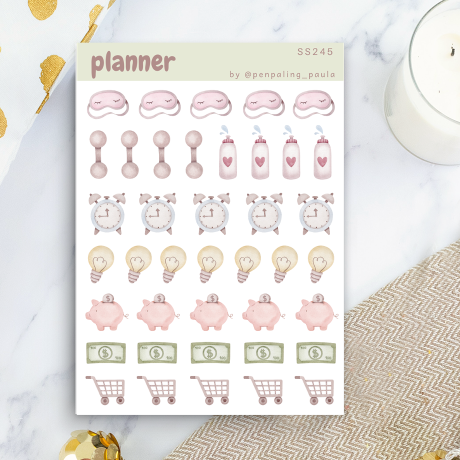Planner I Sticker Sheet by Penpaling Paula | Papertail Fox