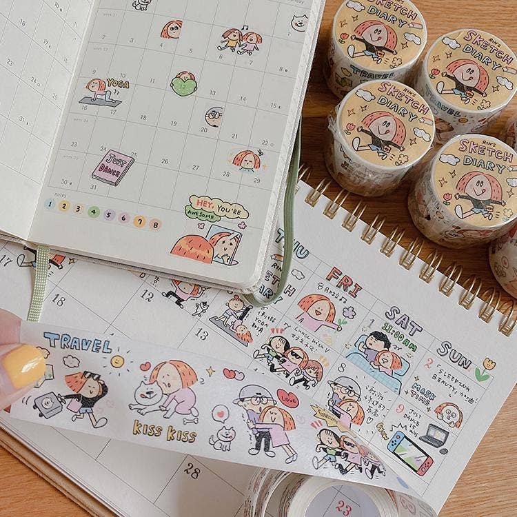 Sketch Diary Washi Tape | RiN! Studio