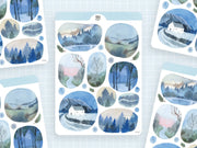 Windows Into Winter Sticker Sheet by Wild Pencil Studio | Papertail Fox