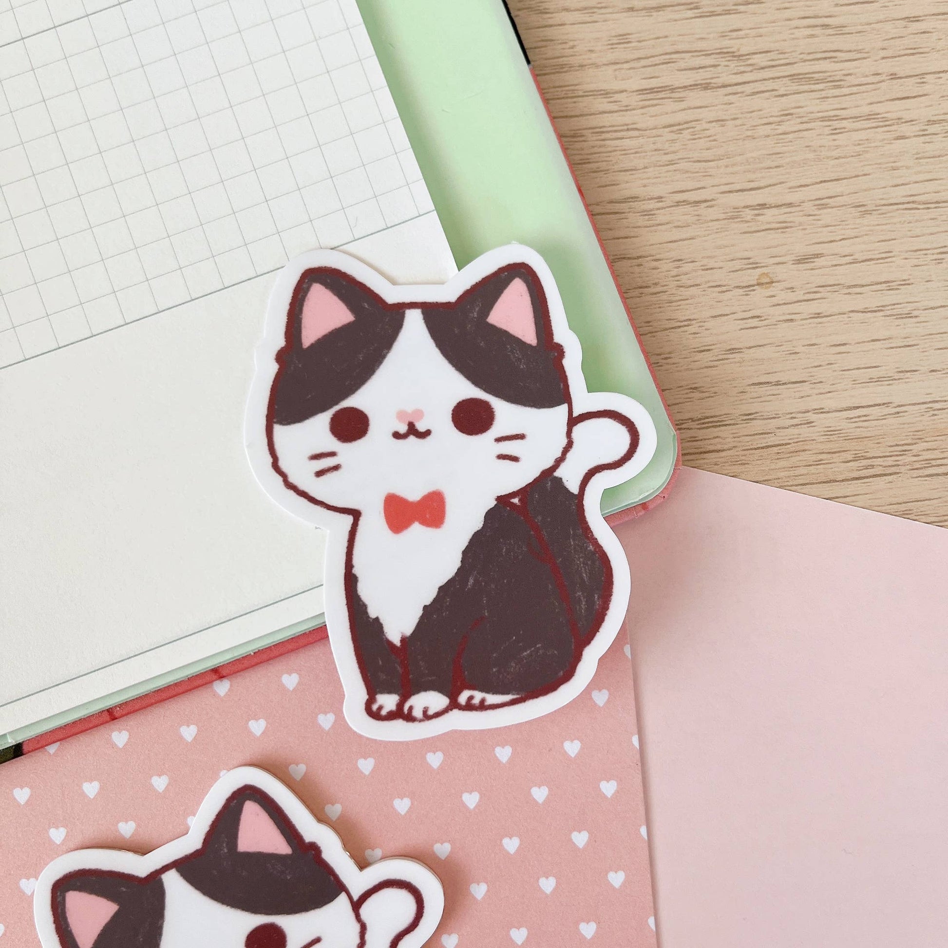 Tuxedo Cat Sticker by Cherry Rabbit | Papertail Fox