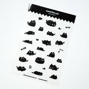 Sumi The Black Cat Sticker Sheet | Robot Dance Battle - Papertail Fox