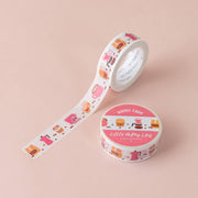 Coffee Time Pink Washi Tape by Little Lefty Lou | Papertail Fox