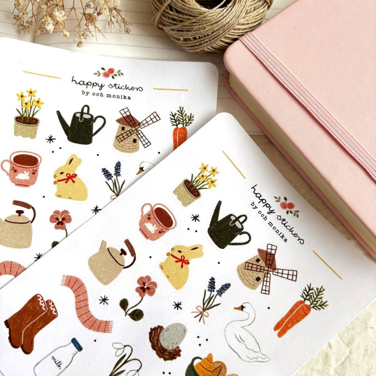 Springtime Sticker Sheet | Och Monika