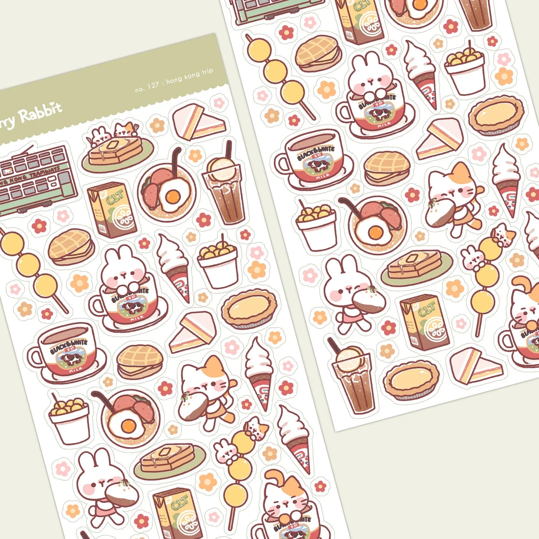 Hong Kong Trip Sticker Sheet no.127 - Papertail Fox