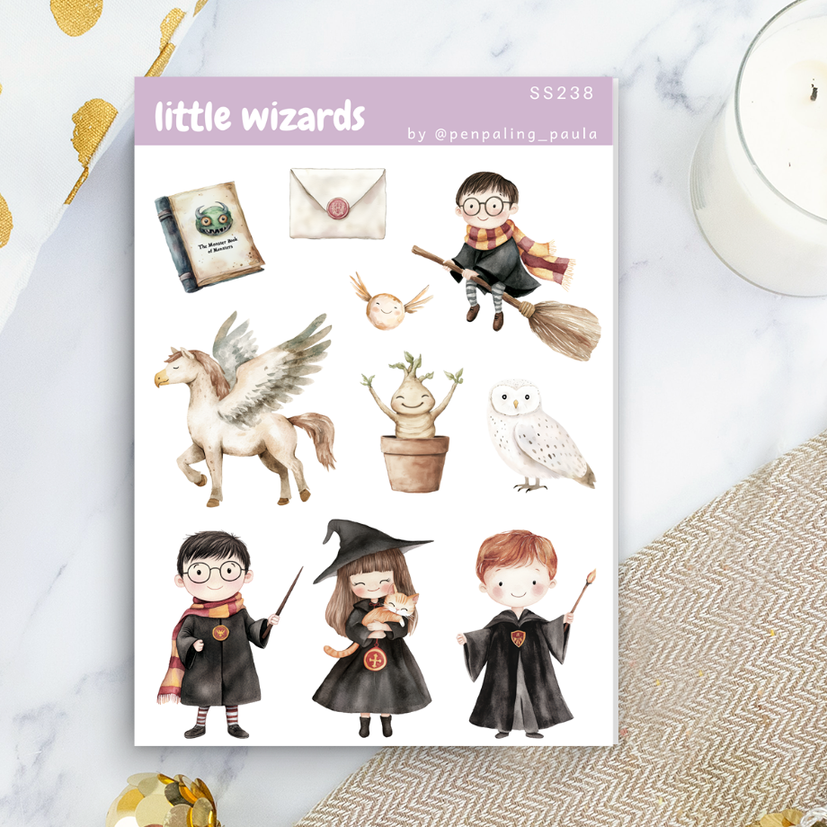 Penpaling Paula: Little Wizards - Sticker Sheet