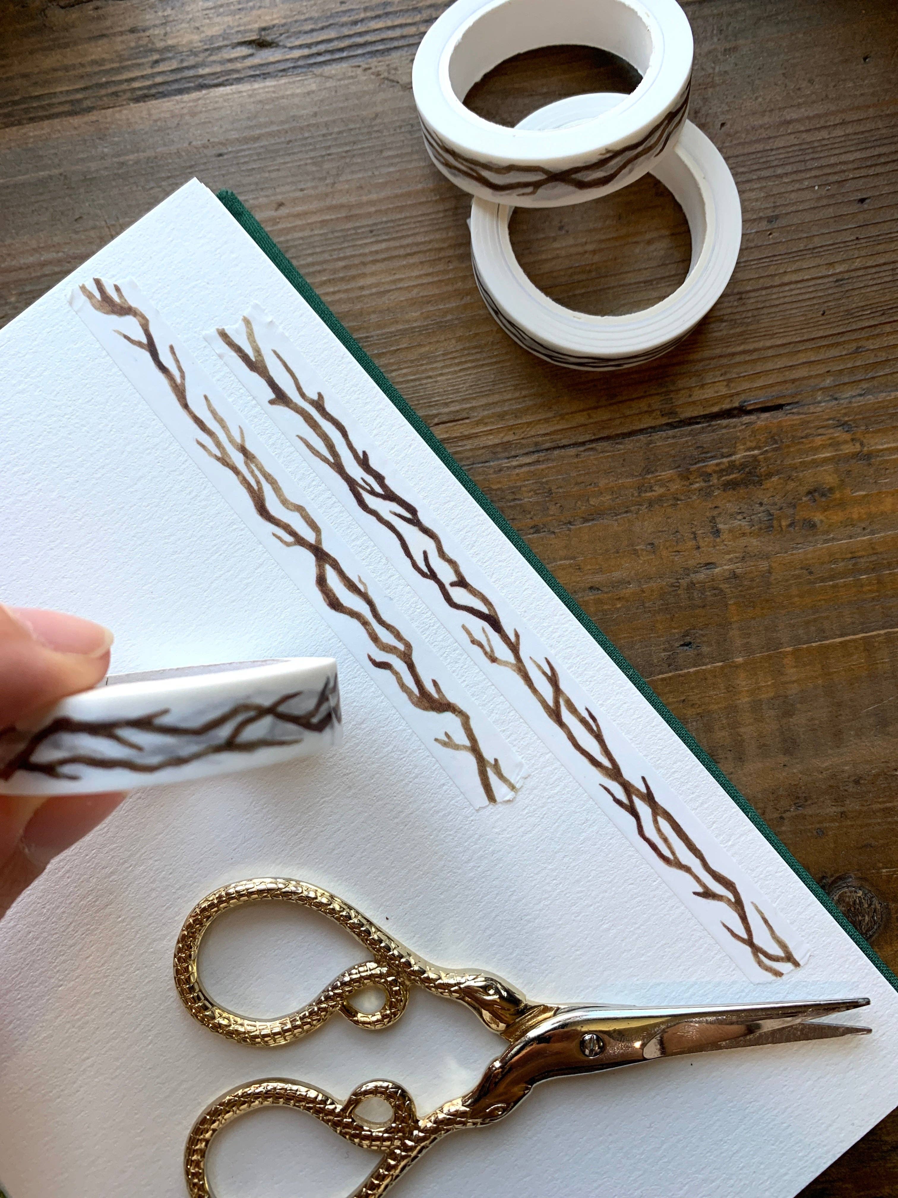 Branches Washi Tape, 10mm by The Creeping Moon | Papertail Fox