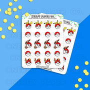 PEEKING POKEMON - Hand Drawn Planner Stickers Deco | PM001