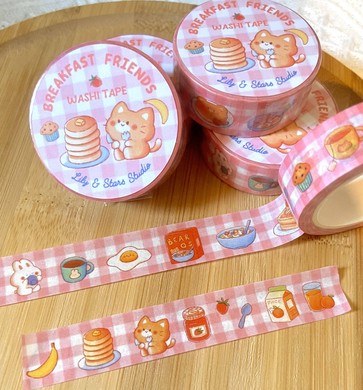 Breakfast Friends Washi Tape by Lily and Stars Studio | Papertail Fox