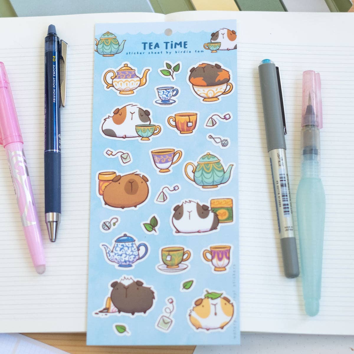 Tea Time Sticker Sheet | Birdie Tam