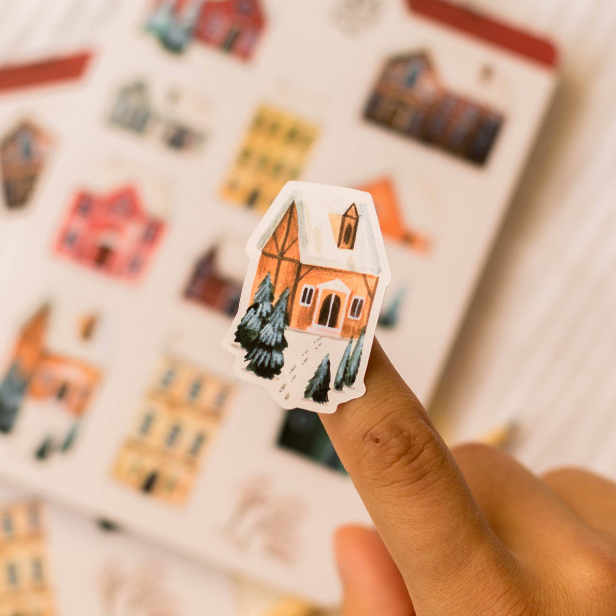 Winter Town Sticker Sheet | Wild Pencil Studio