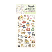 Japanese Cat Paper Transfer Stickers by Irodo