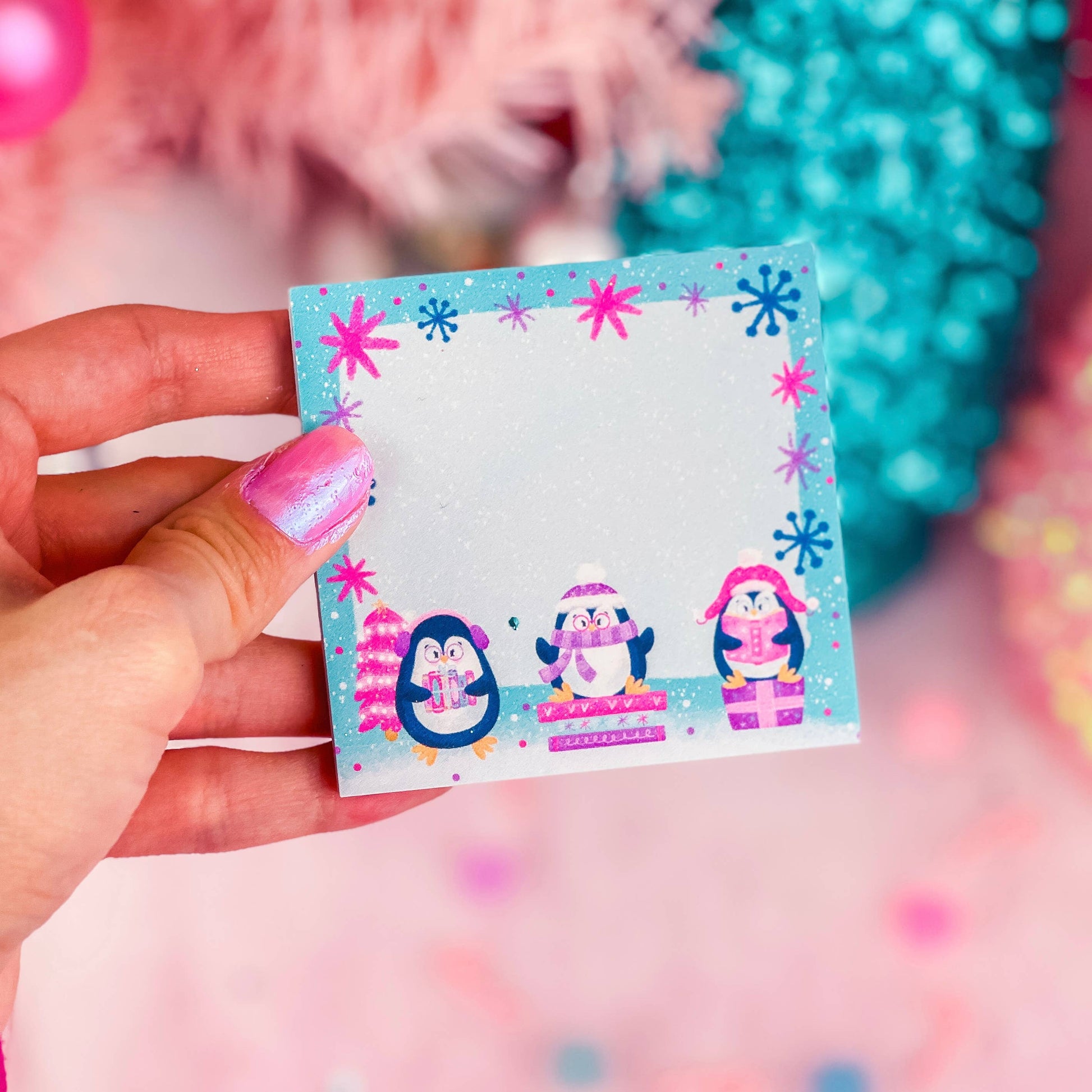 North Pole Book Club Sticky Notes by Emily Cromwell Designs | Papertail Fox