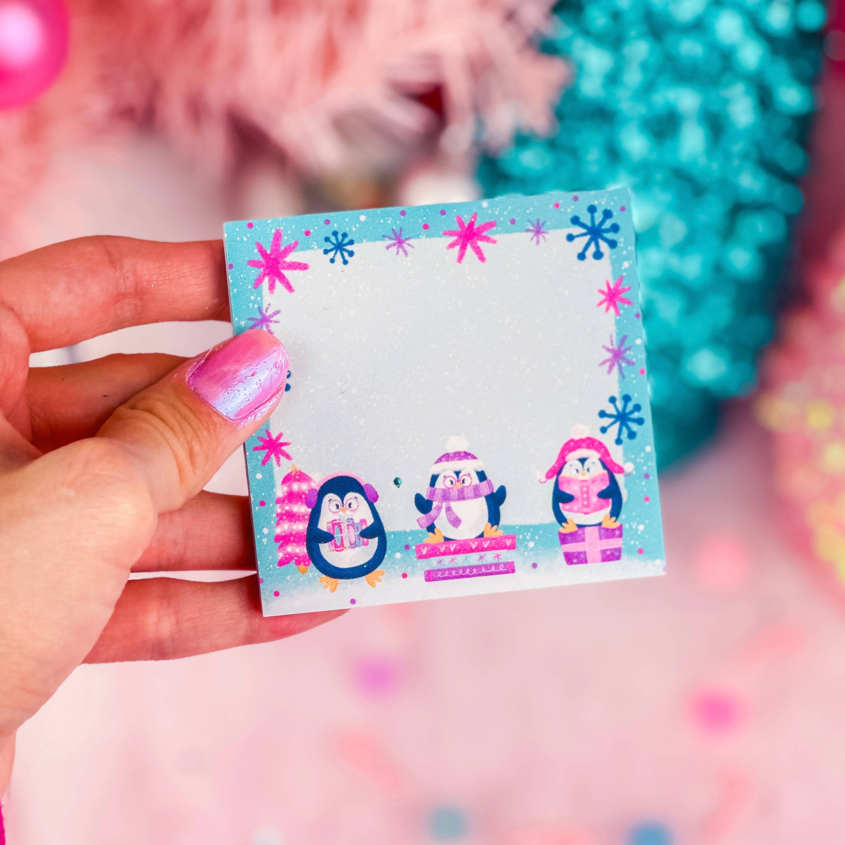 North Pole Book Club Sticky Notes by Emily Cromwell Designs | Papertail Fox