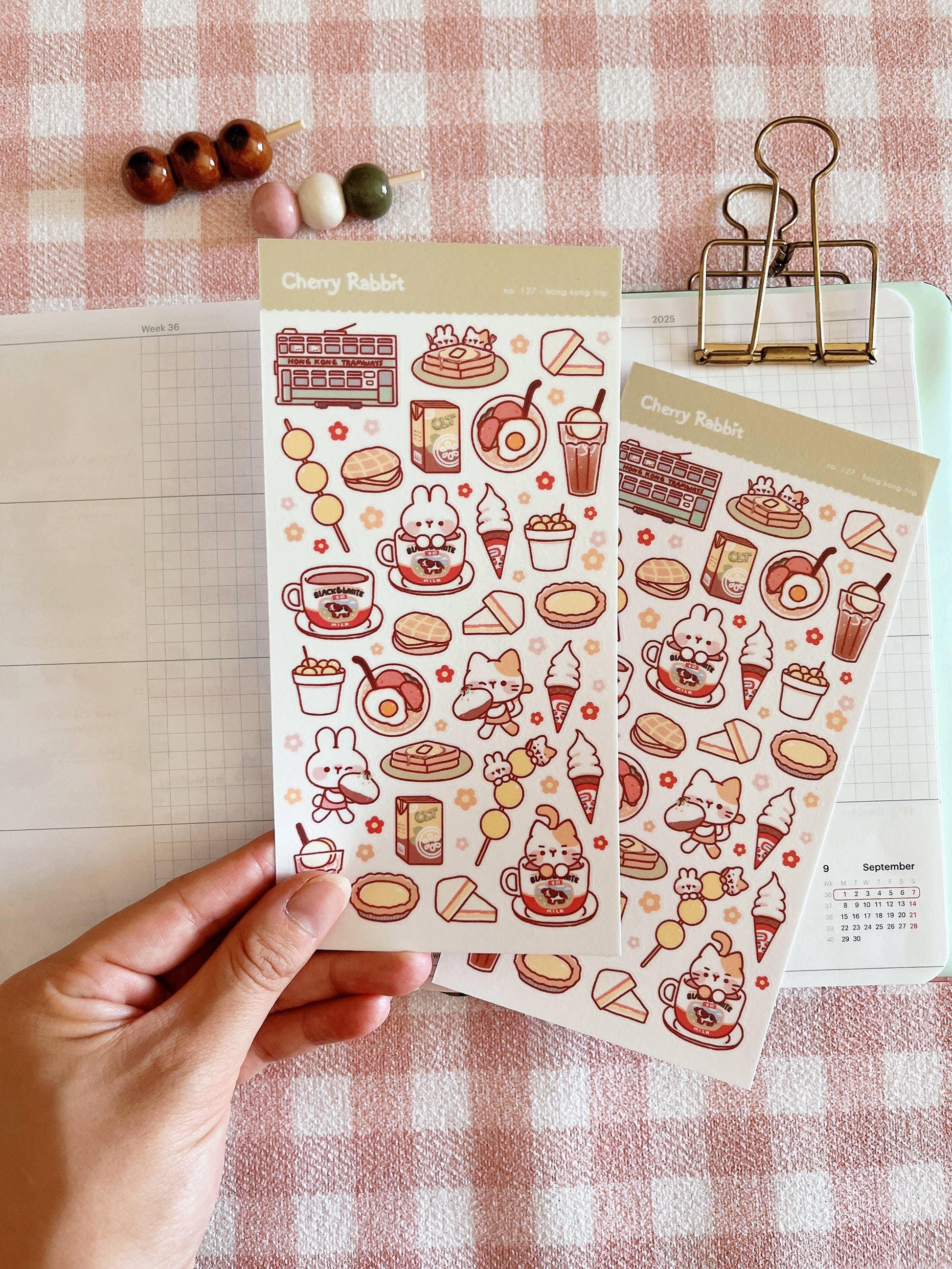 Hong Kong Trip Sticker Sheet no.127 - Papertail Fox