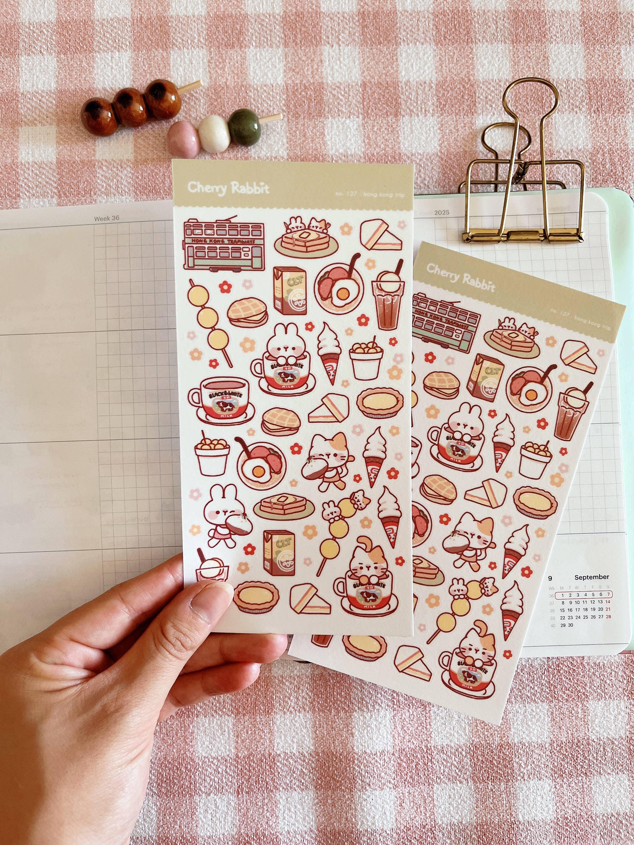 Hong Kong Trip Sticker Sheet no.127 - Papertail Fox
