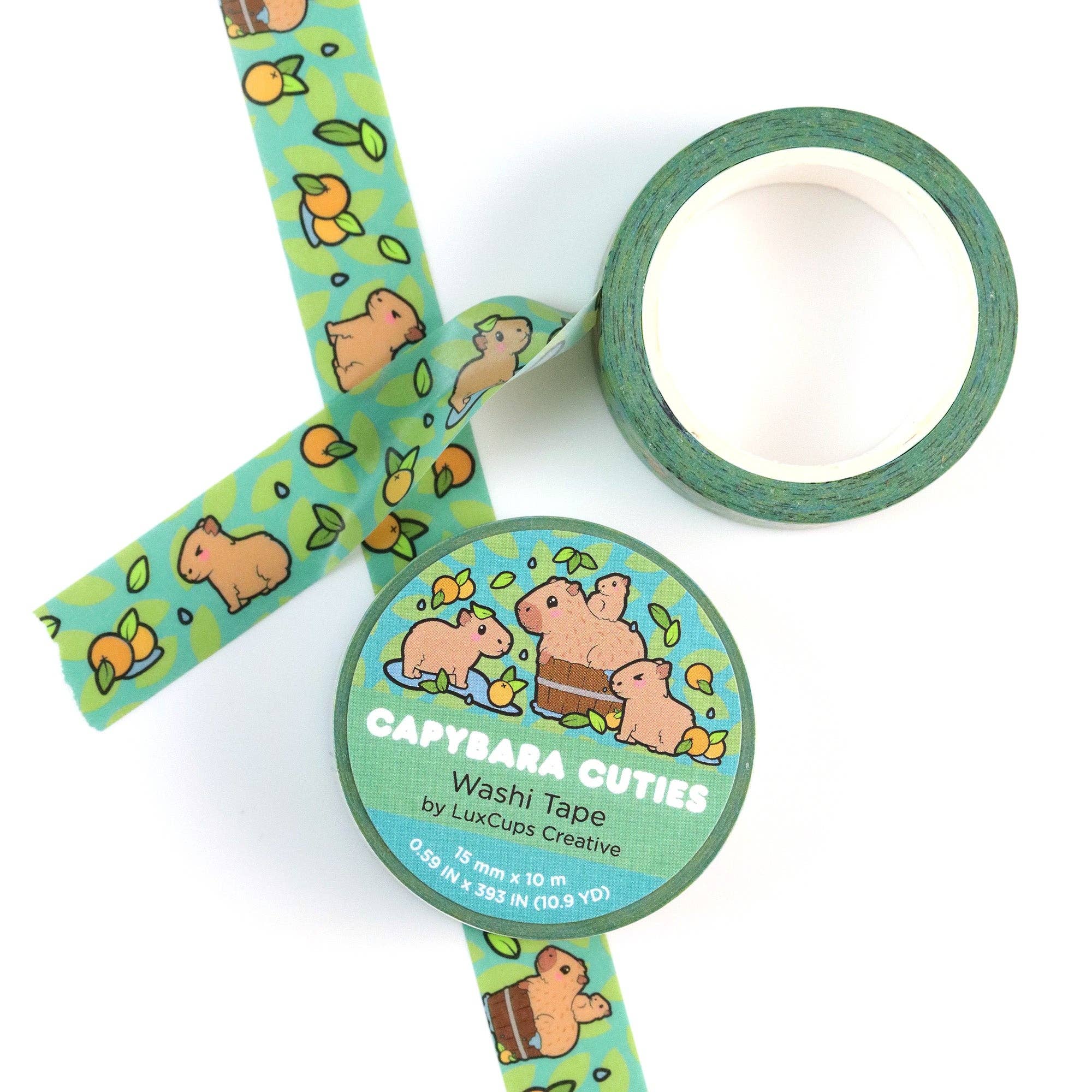 Capybara Cuties Washi Tape | LuxCups Creative