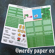 S. MARIO WORLD MINI KIT - Hand Drawn Fandom Planner Stickers - GK001
