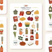 Home Cooking Sticker Sheet by Och Monika | Papertail Fox