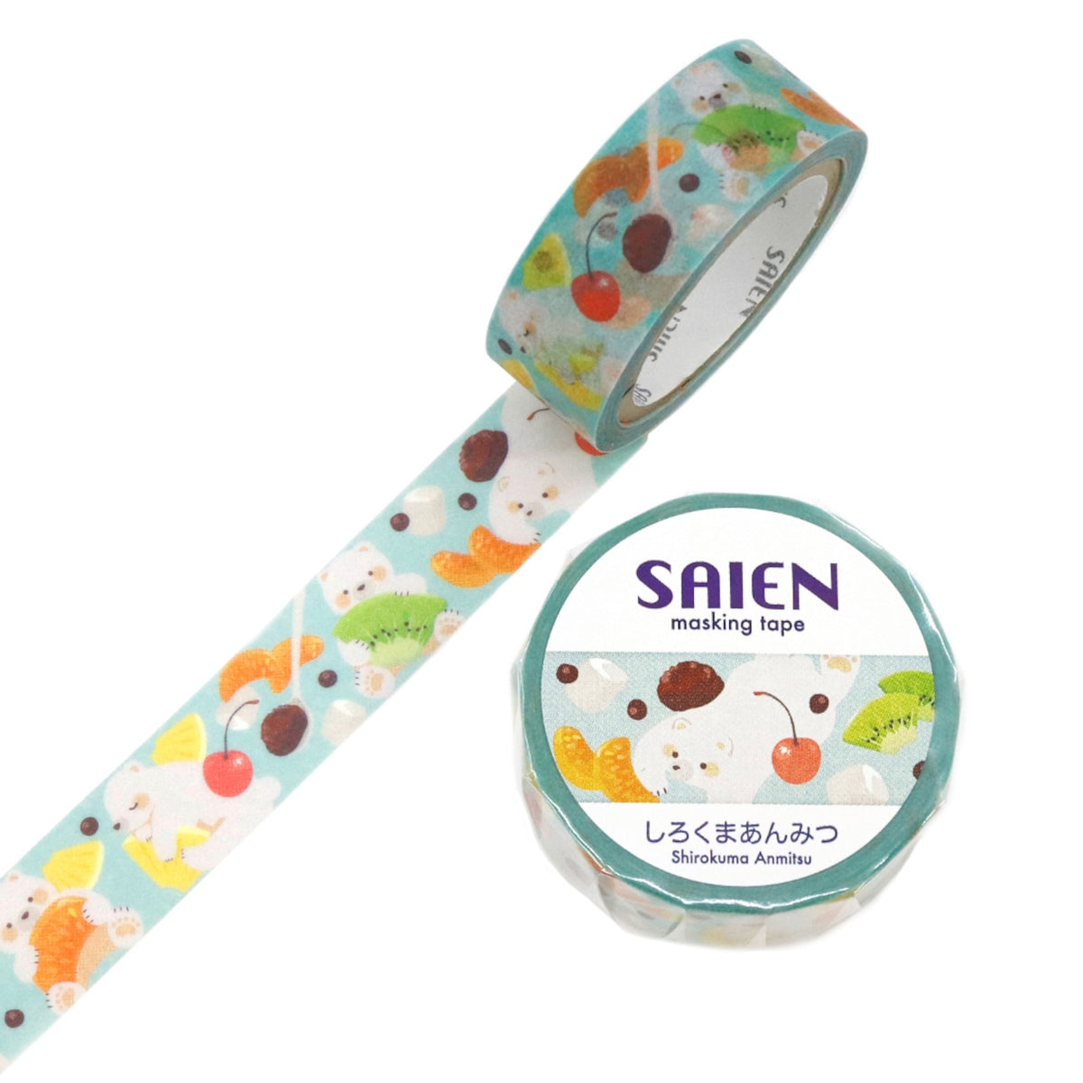 Polar Bear Anmitsu Washi Tape by Kamiiso SAIEN | Papertail Fox