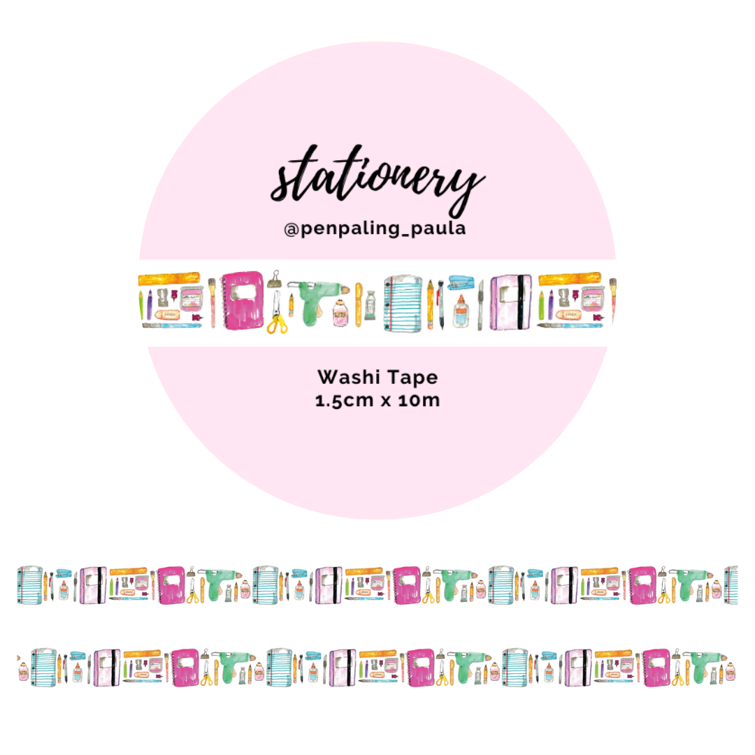 Stationery Washi Tape | Penpaling Paula