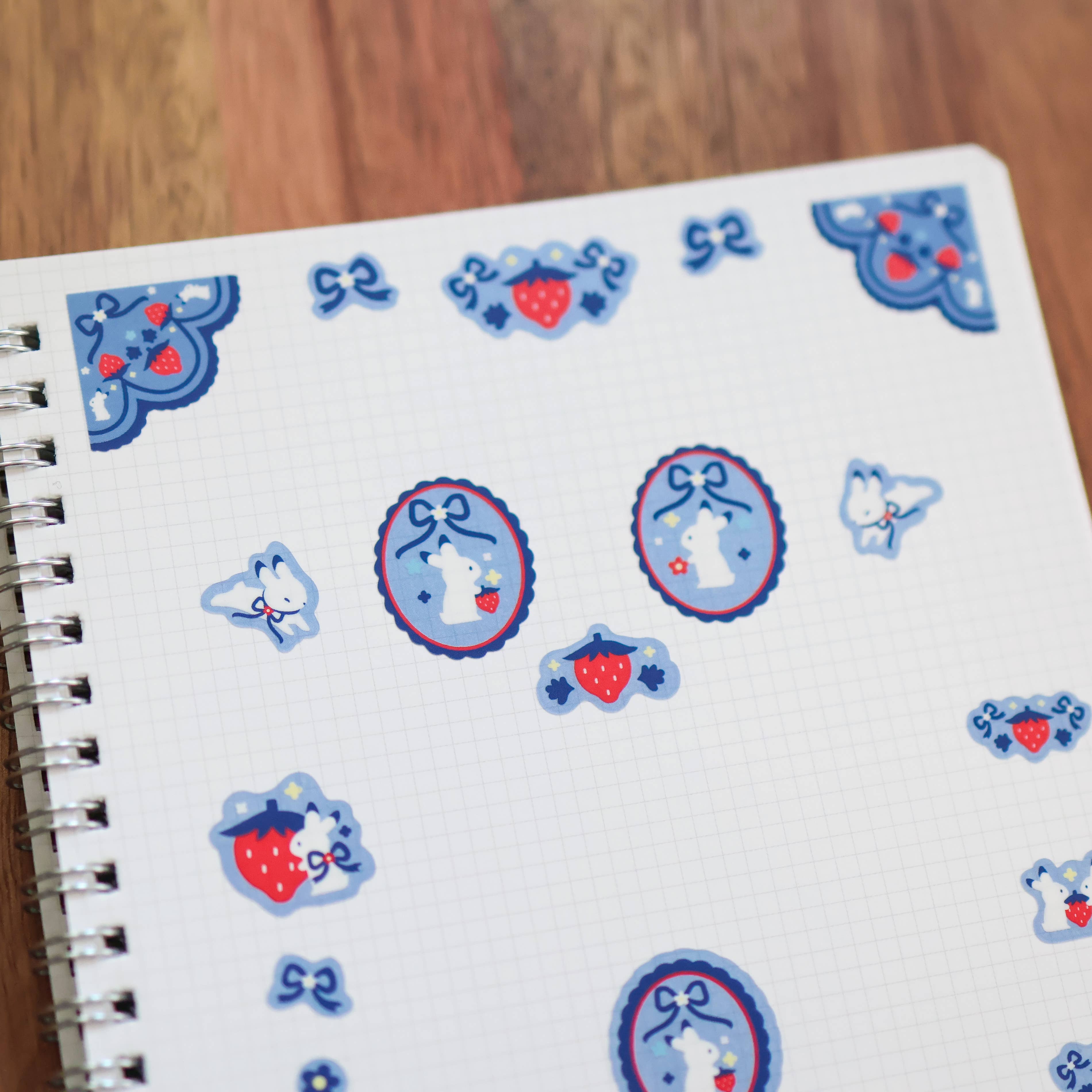 Thousand Skies Strawberry Medley Sticker Sheet - Cute for Journaling