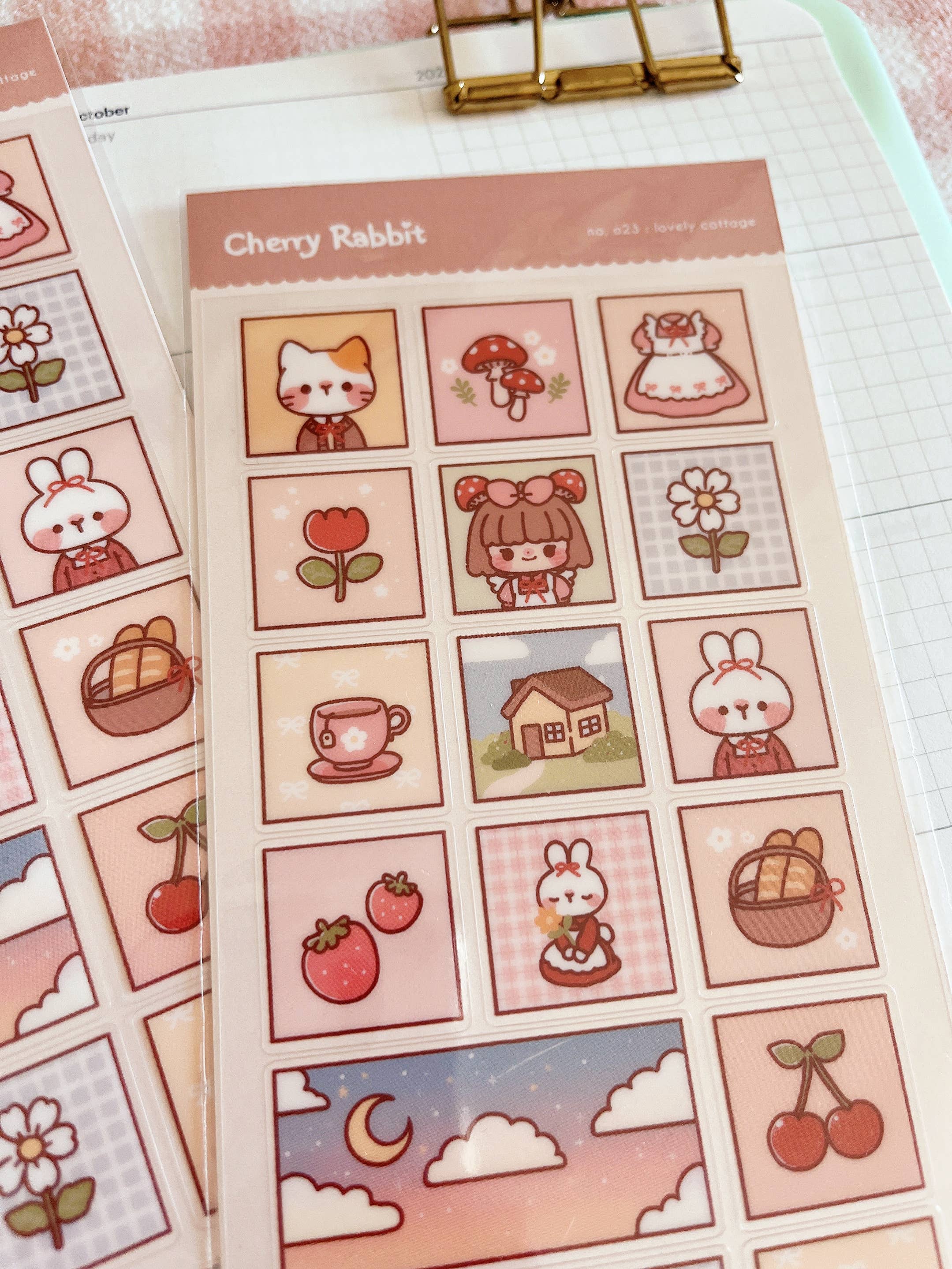 Lovely Cottage Sticker Sheet no.023 by Cherry Rabbit | Papertail Fox
