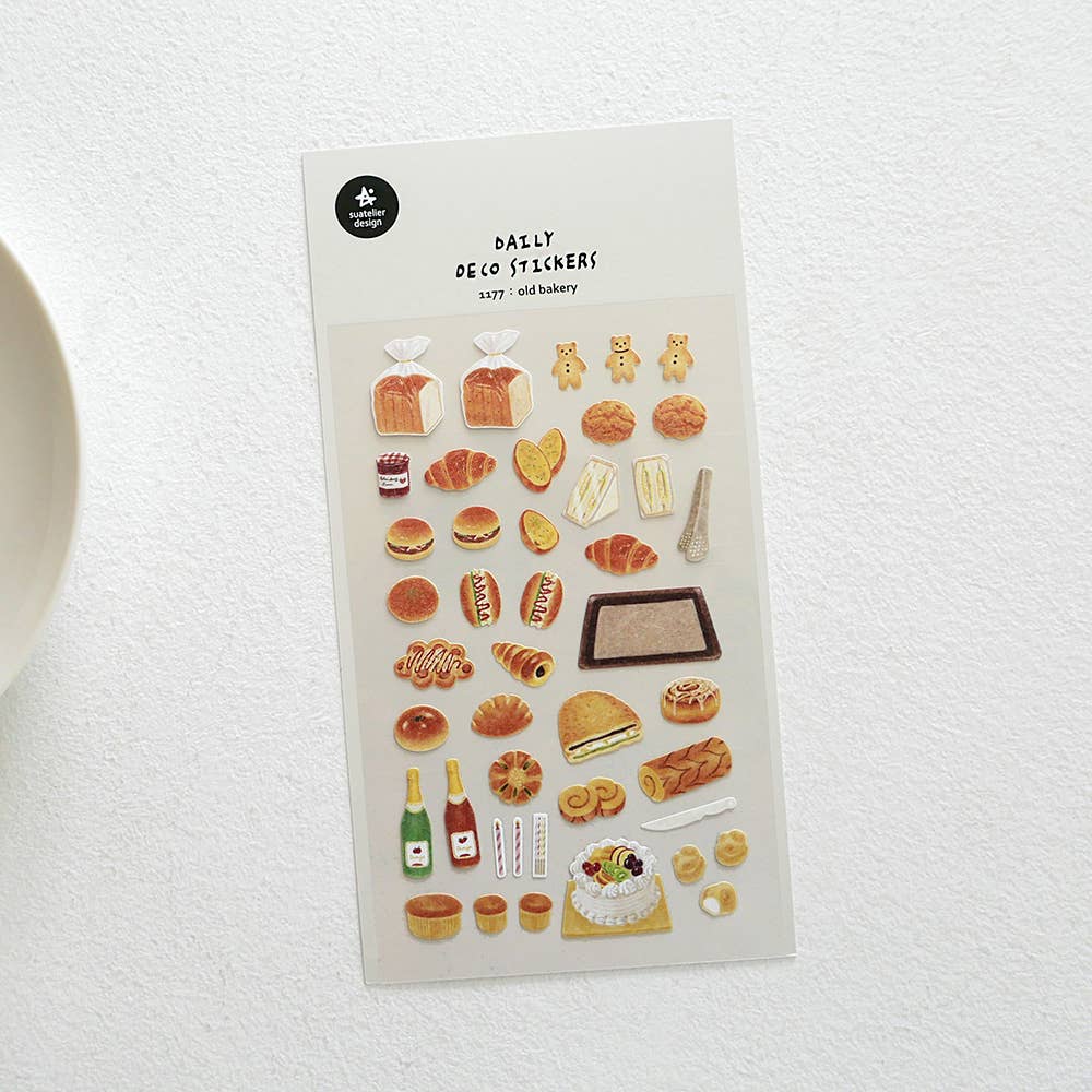 Old Bakery Sticker Sheet by Suatelier