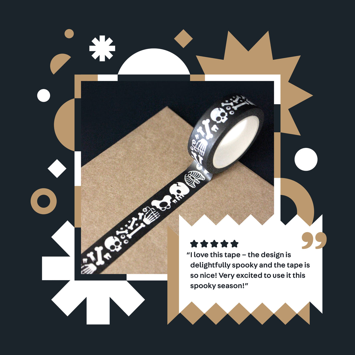 Skeletal Grave Washi Tape | New Heights Studio