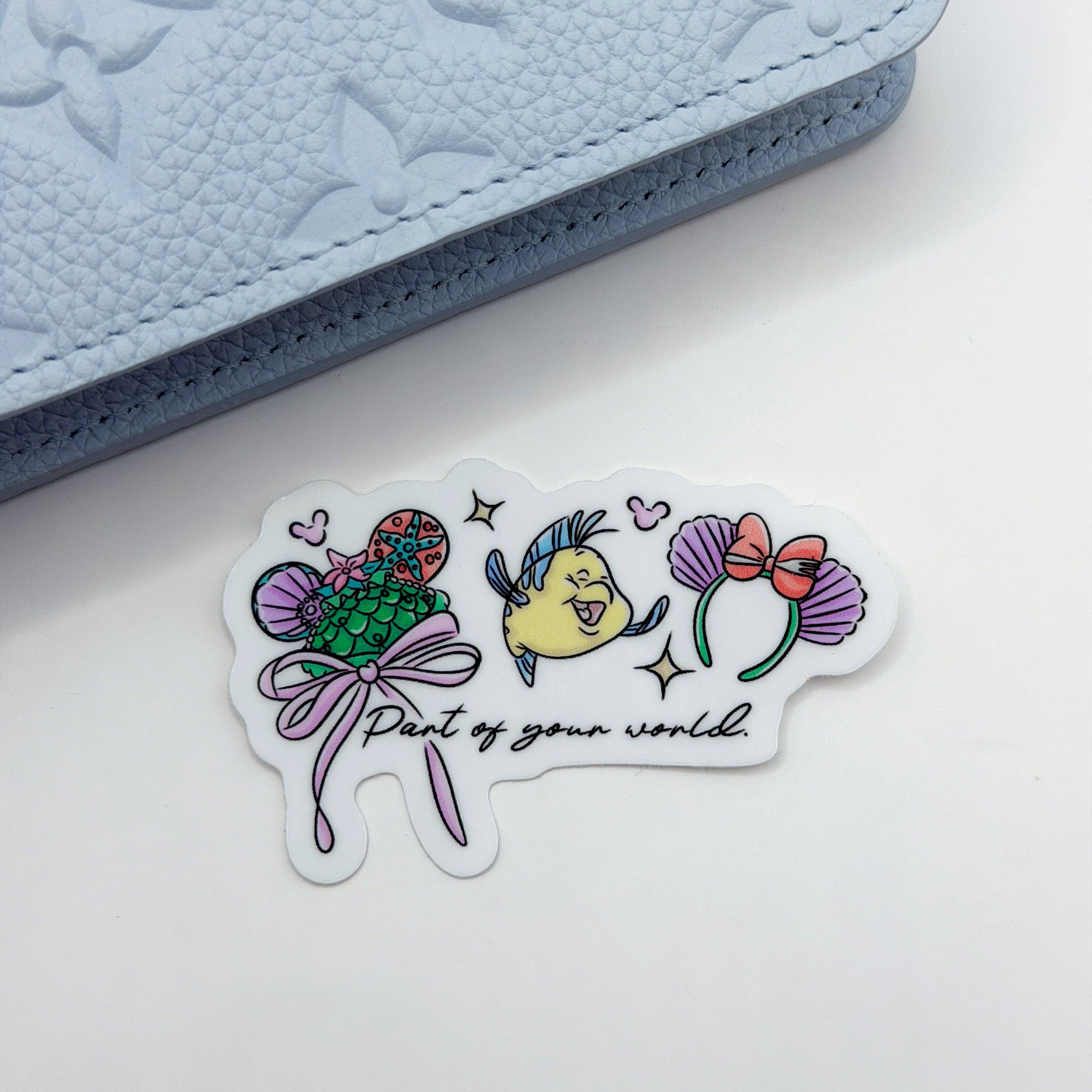 Part Of This World Ears Vinyl Die Cut Sticker | Planner Monkey Co