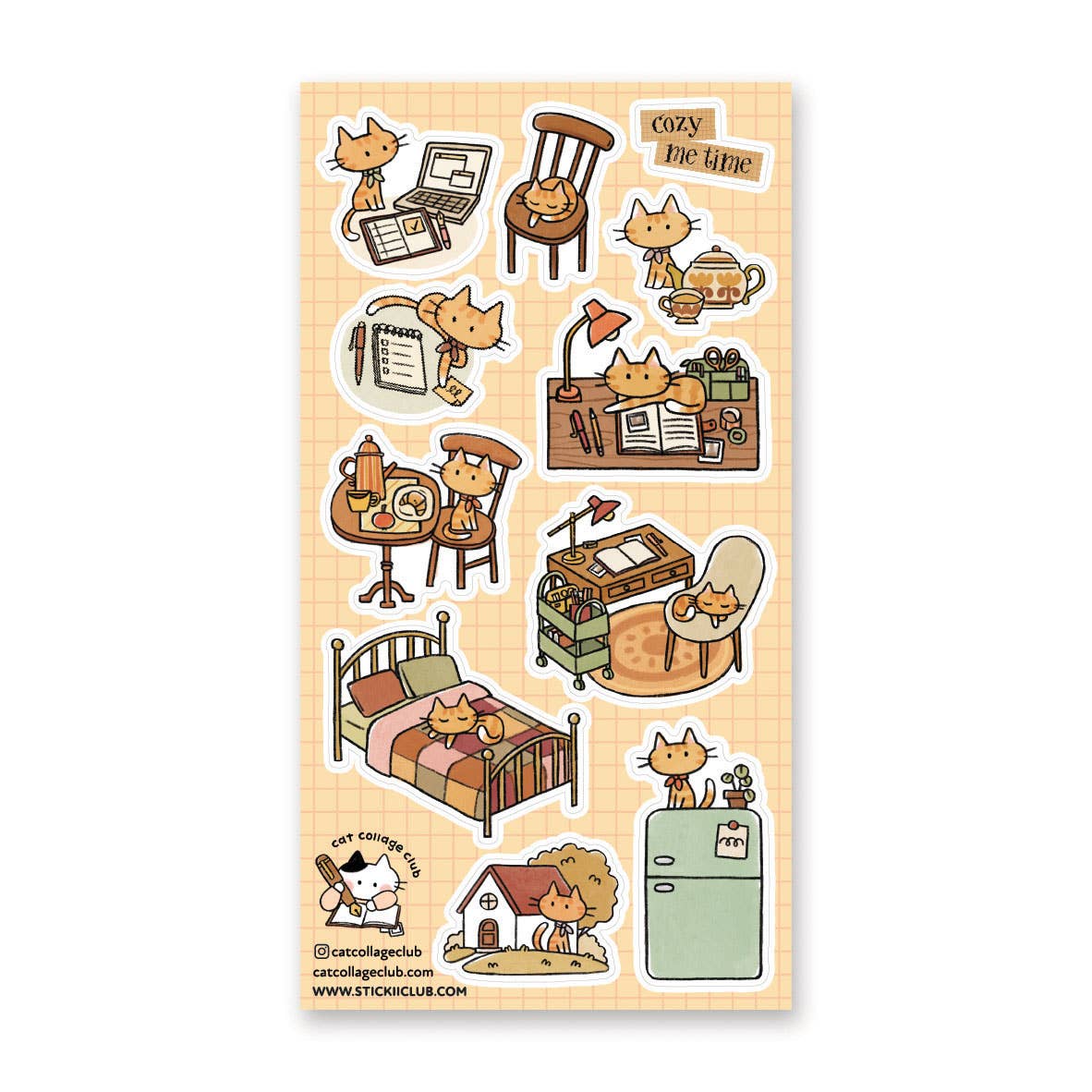 Cozy Me Time Sticker Sheet by Stickii | Papertail Fox