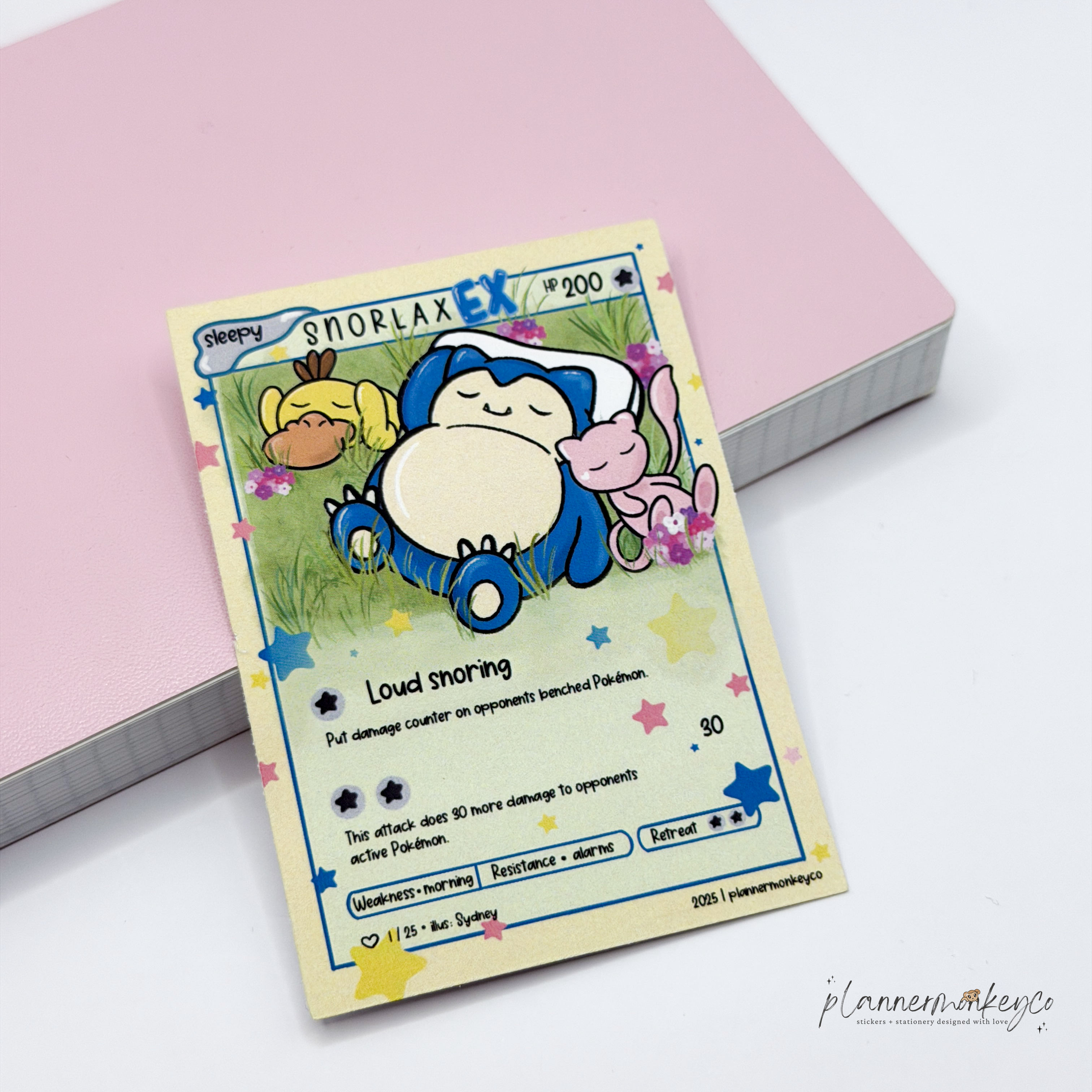 Cozy Nap Planner Pal Vinyl Sticker | Planner Monkey Co