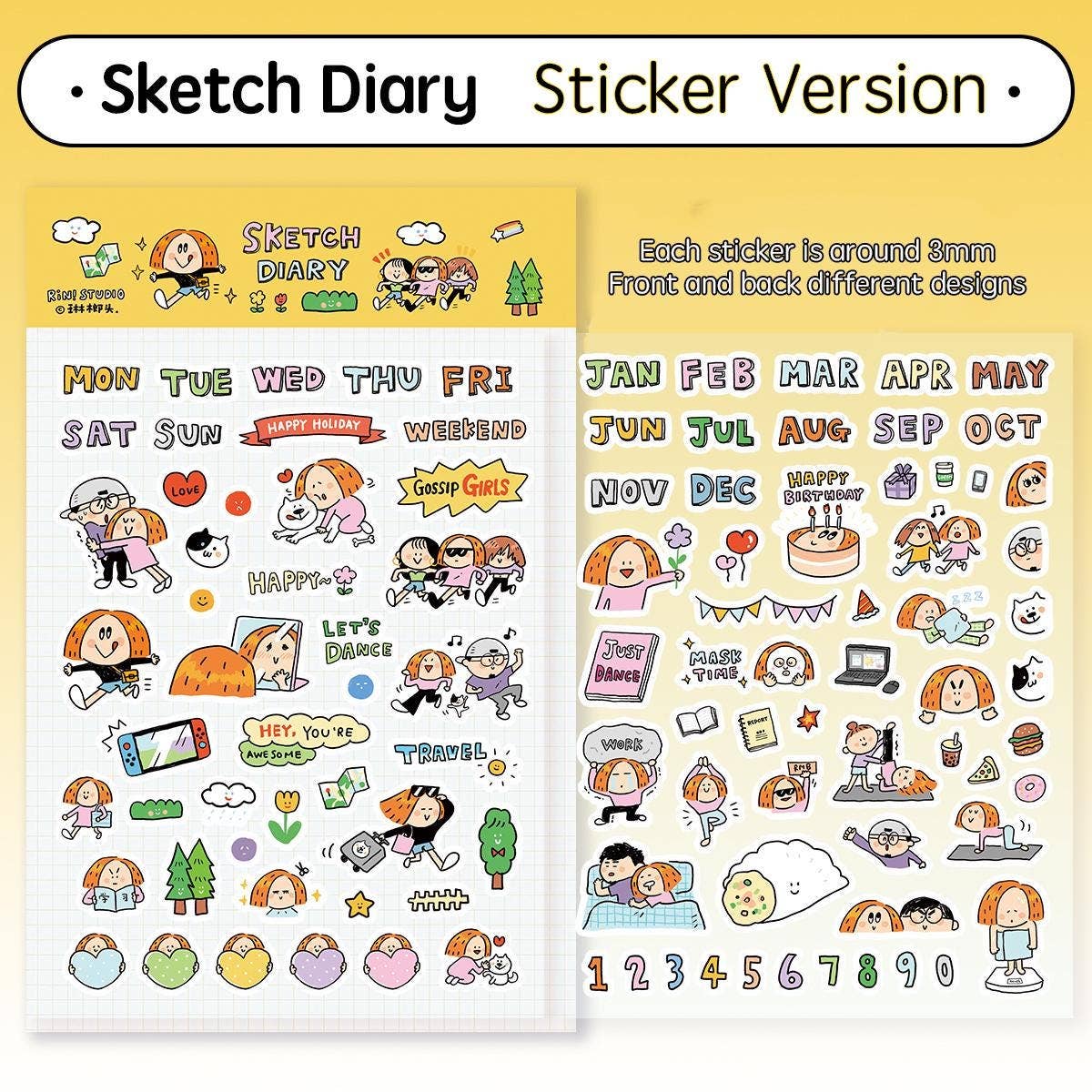 Sketch Diary Washi Tape | RiN! Studio