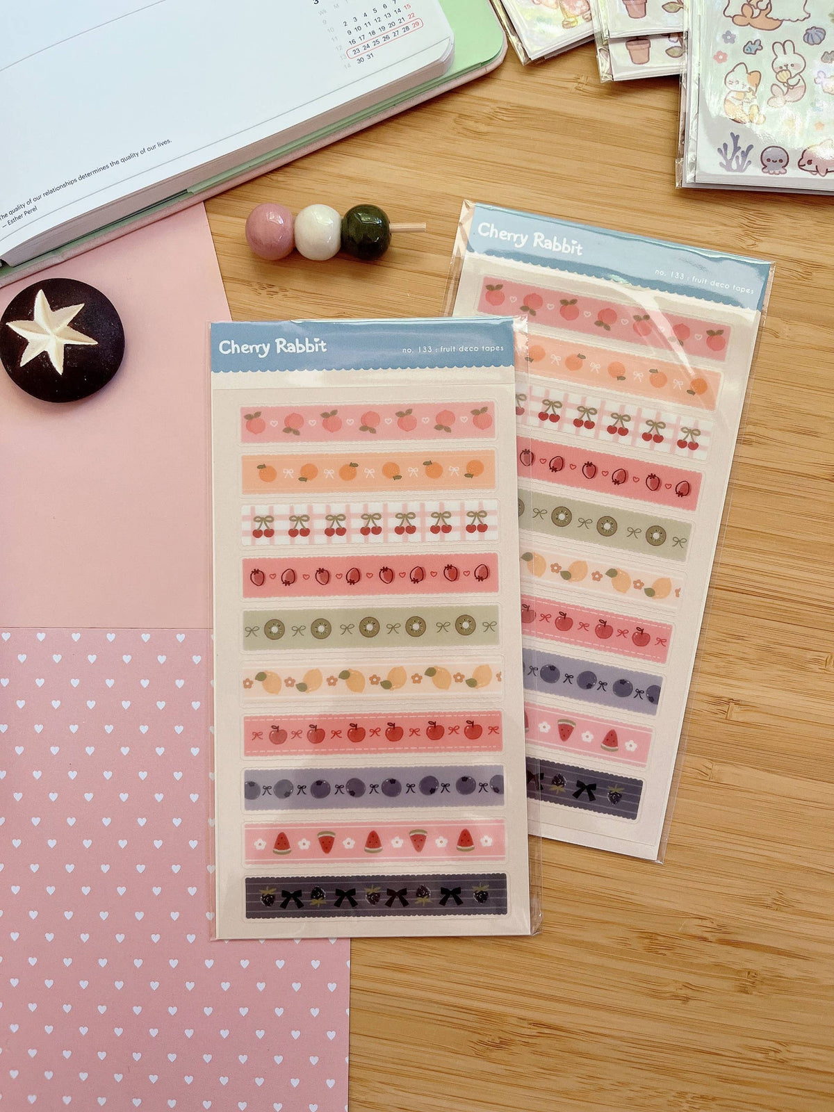Fruit Deco Tapes Sticker Sheet no.133 by Cherry Rabbit | Papertail Fox