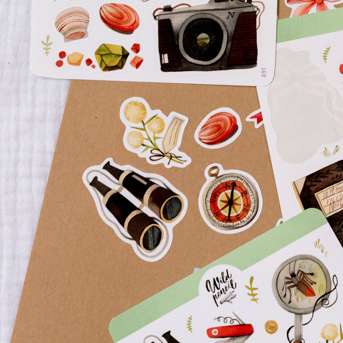 Adventurer Sticker Sheet | Wild Pencil Studio
