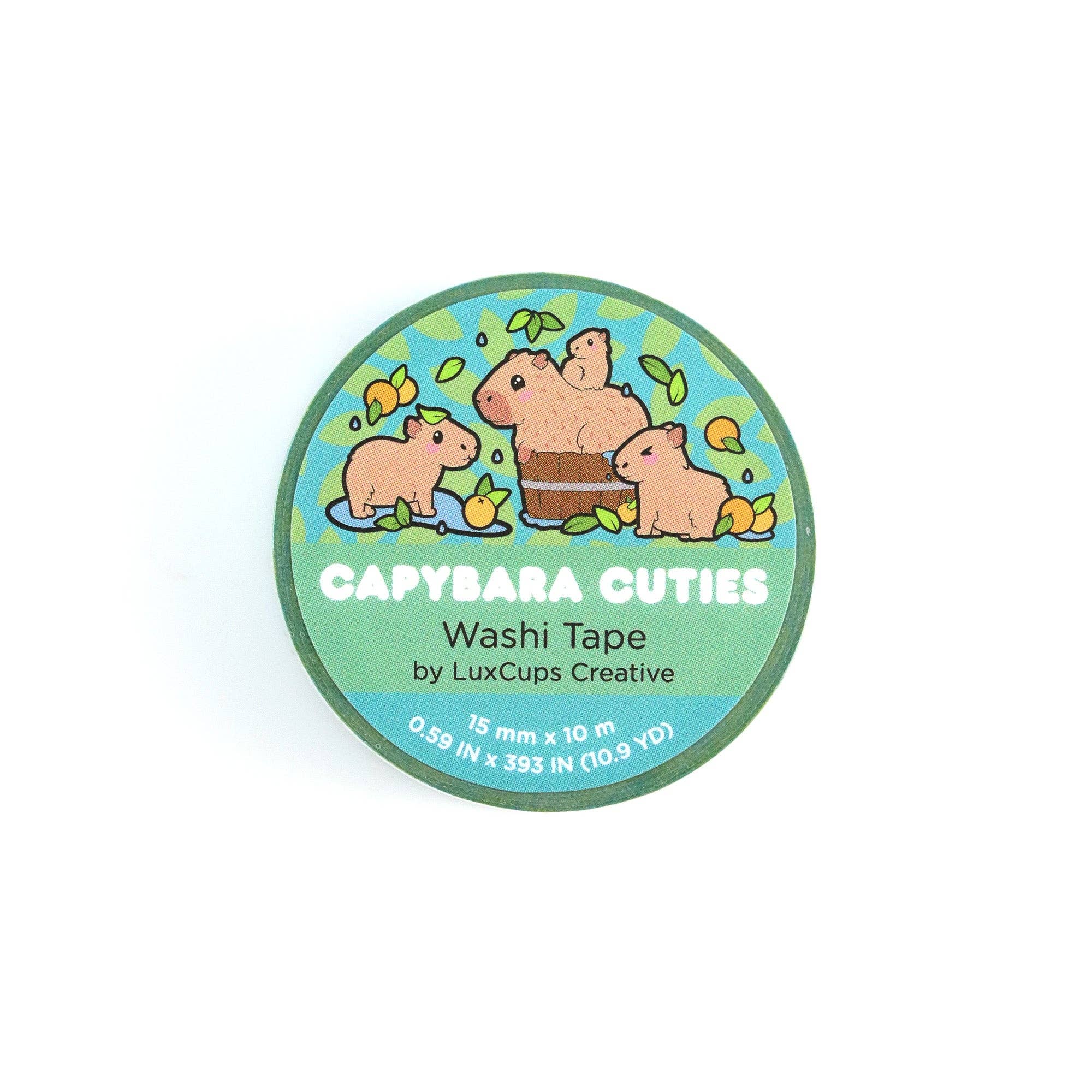 Capybara Cuties Washi Tape | LuxCups Creative