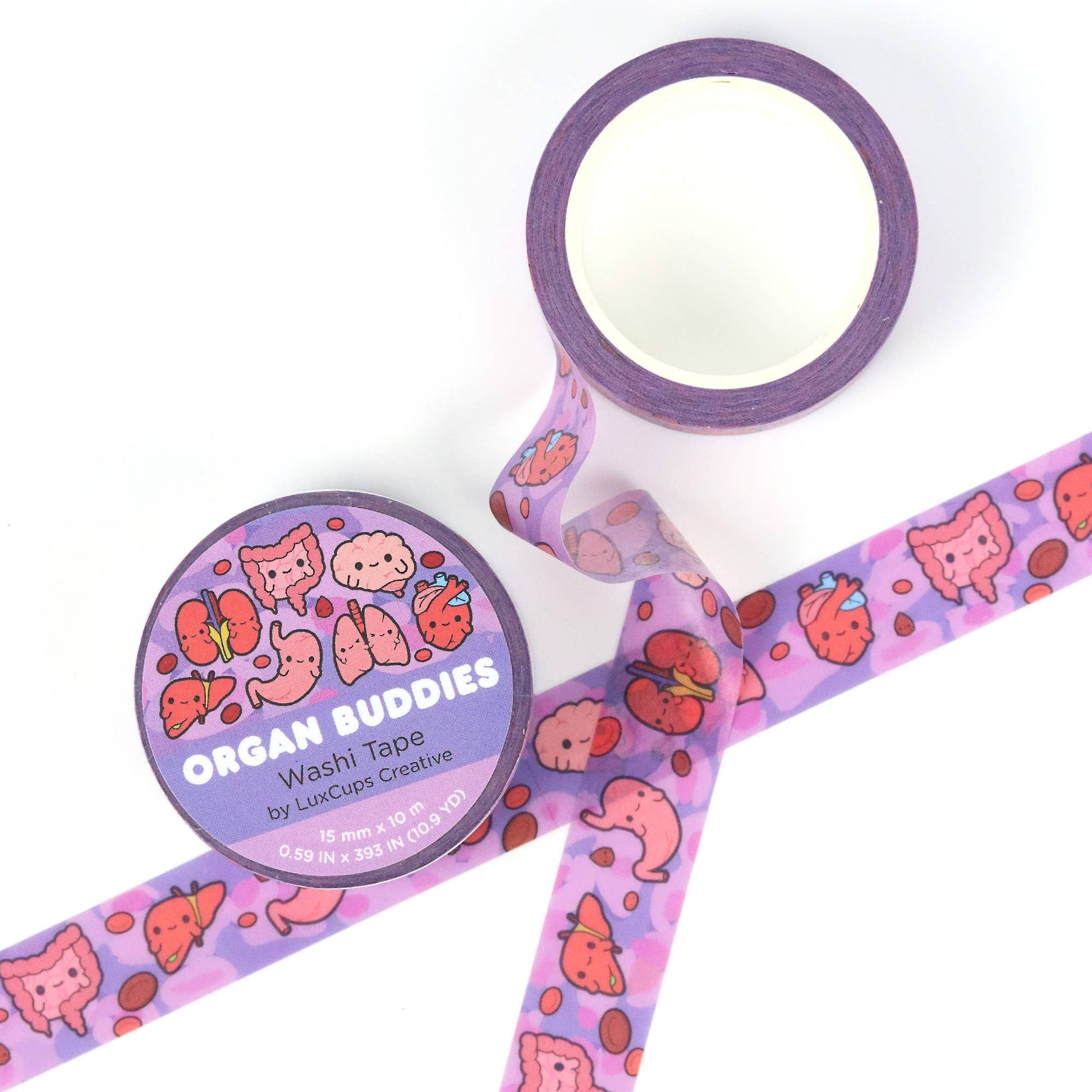 Organ Buddies Washi Tape by LuxCups Creative | Papertail Fox