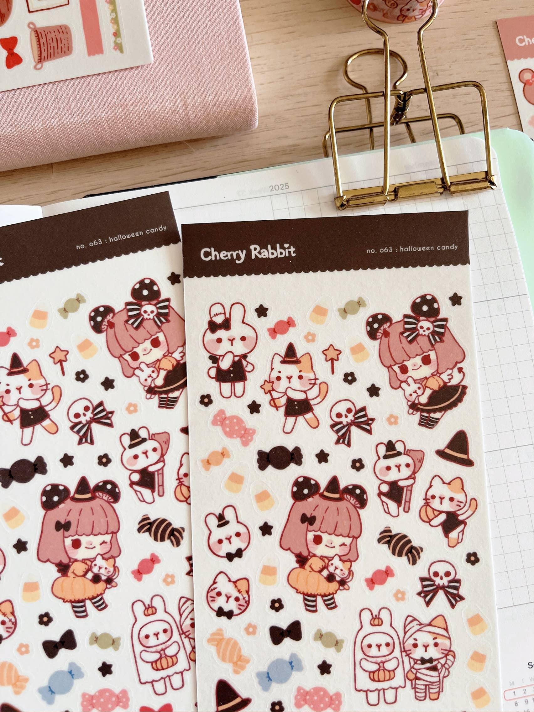 Halloween Candy Sticker Sheet no.063 - Papertail Fox