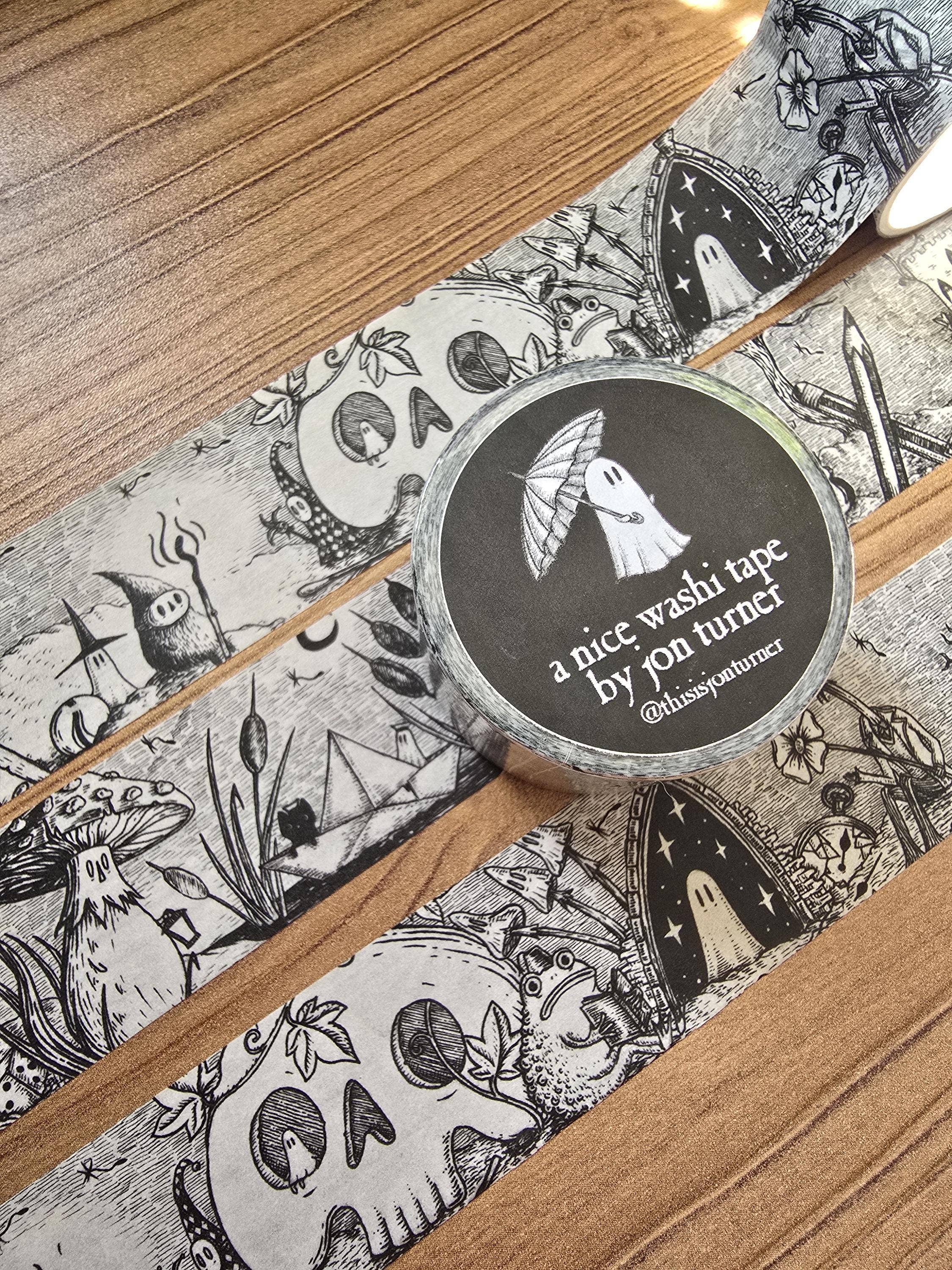 Infinite Oddities Extra Wide Spooky Fantasy Washi Tape by Jon Turner | Papertail Fox