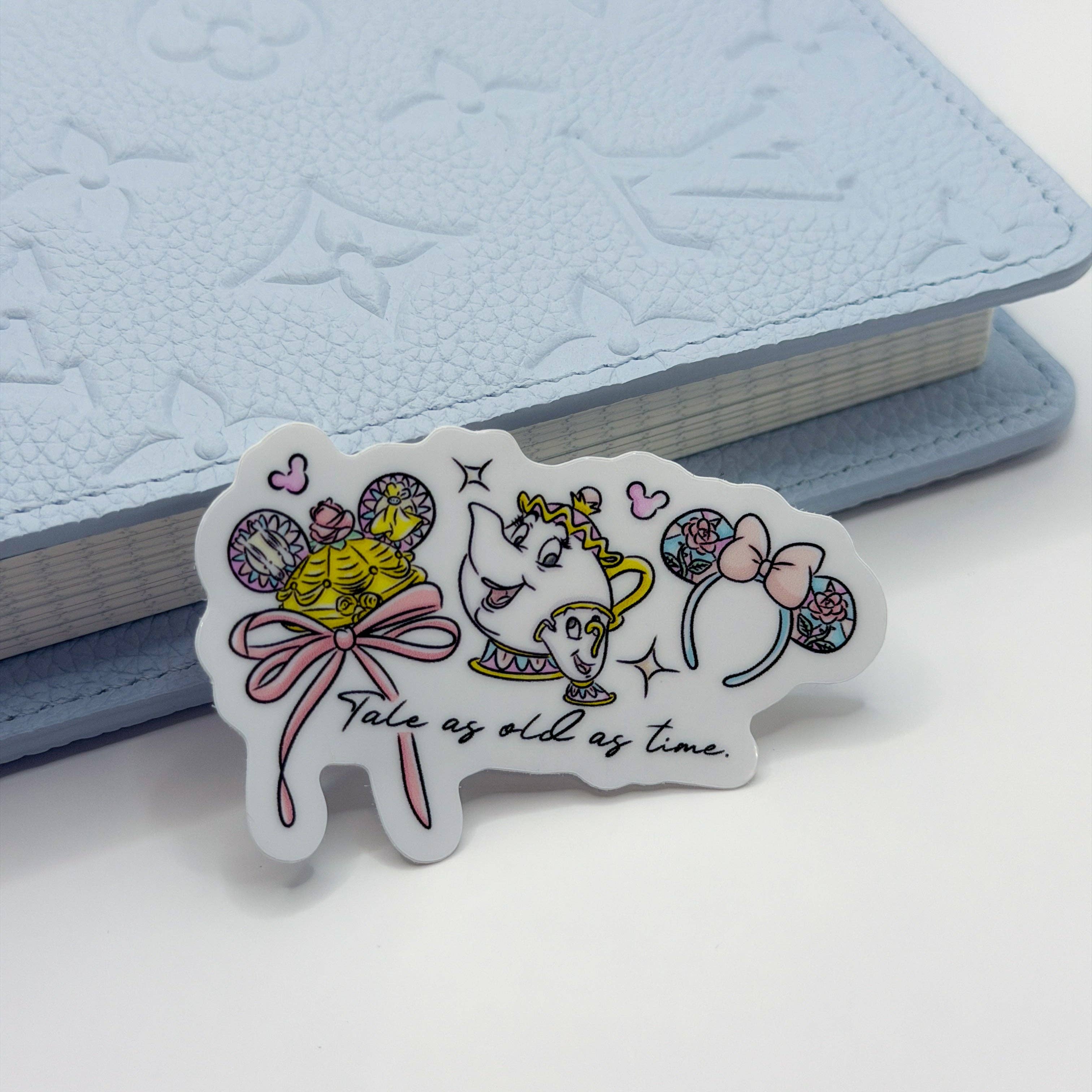 As Old As Time Ears Vinyl Die Cut Sticker | Planner Monkey Co