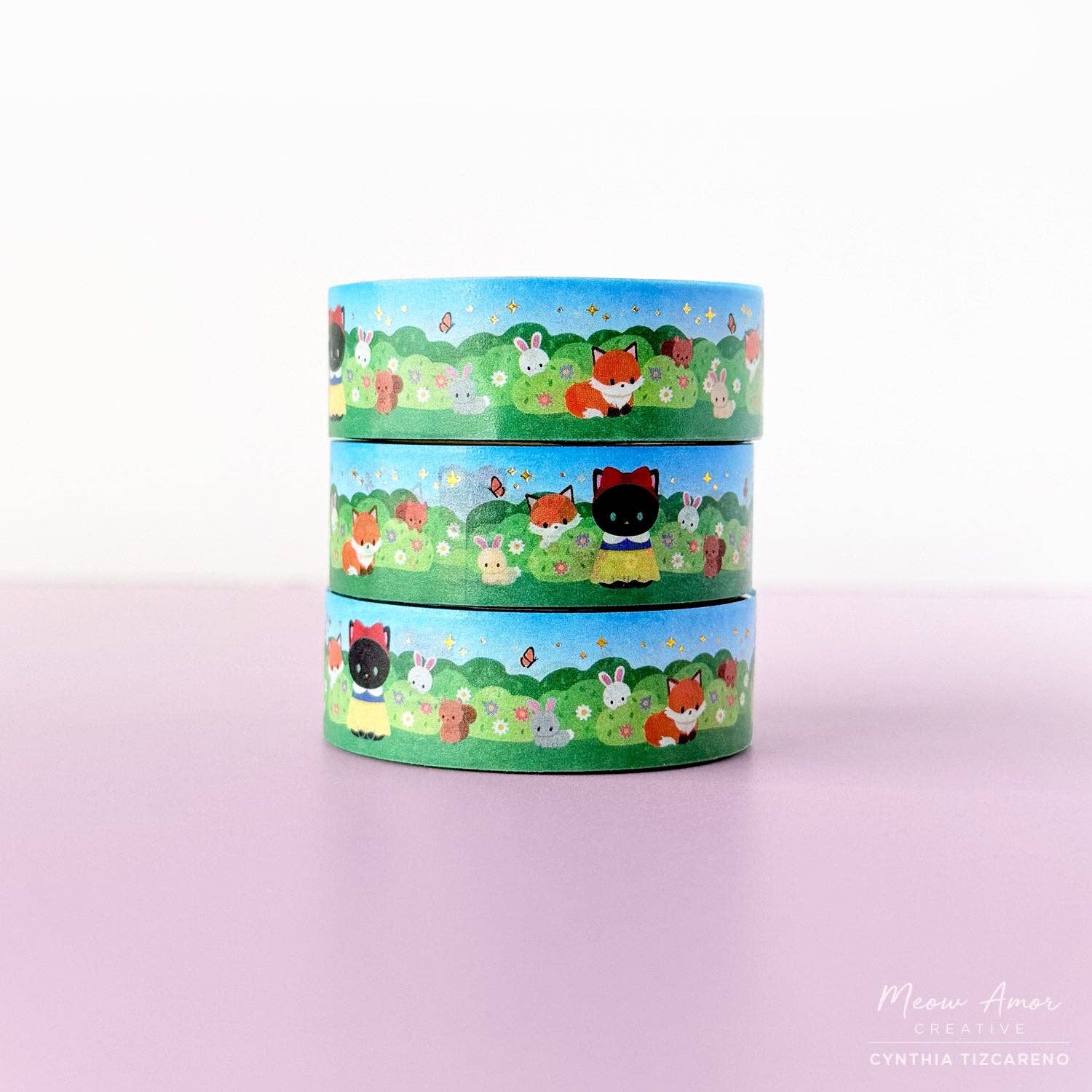 Fairest Meow of All Washi Tape by Meow Amor Creative | Papertail Fox